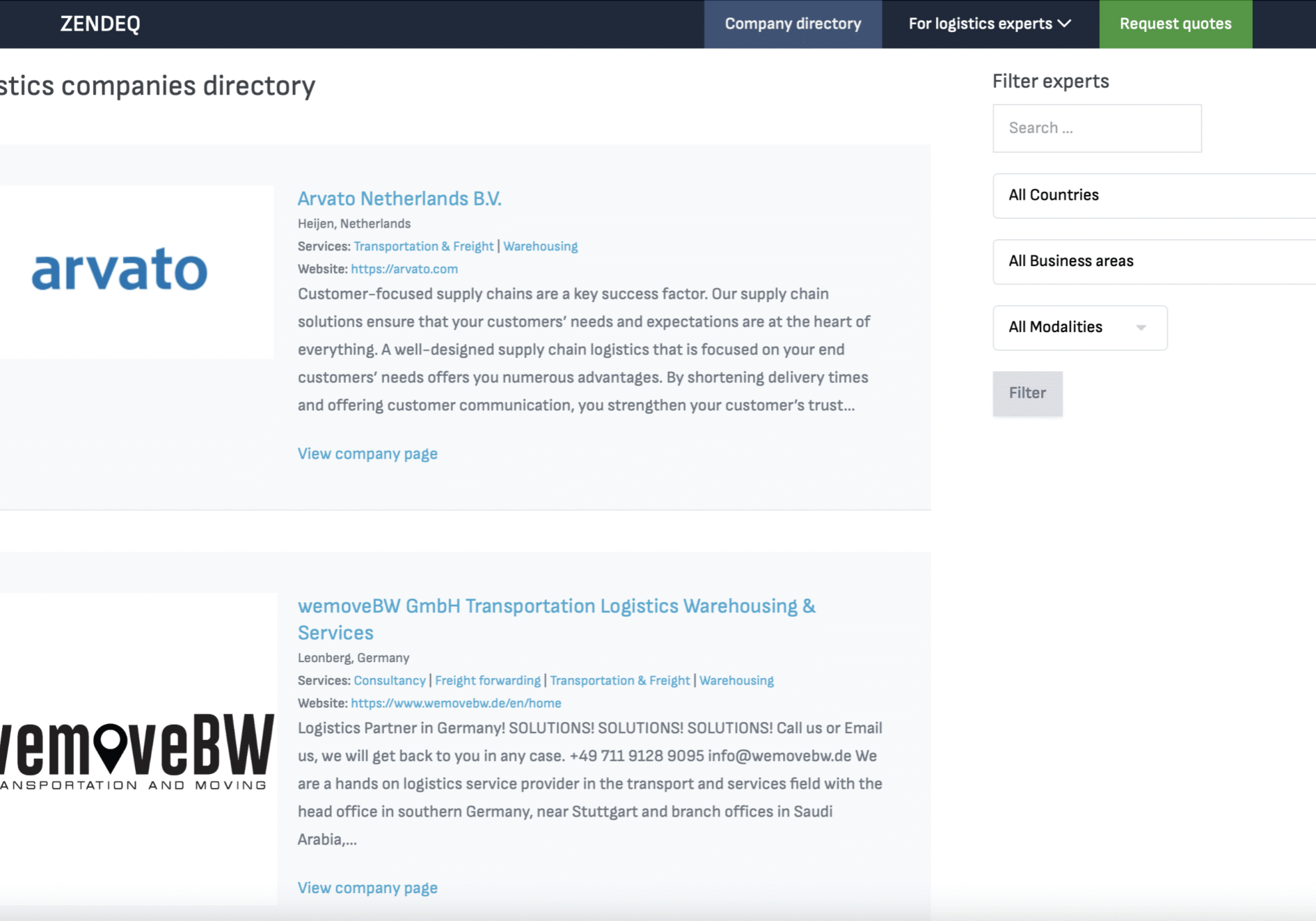 Zendeq_company_directory
